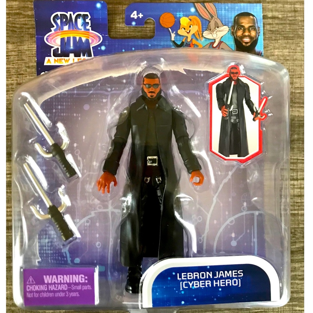 Moose Toys Space Jam LeBron James Cyber Hero 5” Action Figure with Accessories